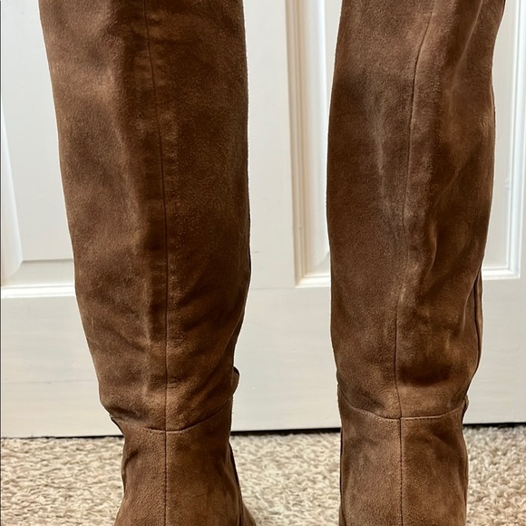 Sam Edleman Brown Suede Leather Upper Knee-High Pointed Toe Boots - Size 8.5 - Picture 10 of 16